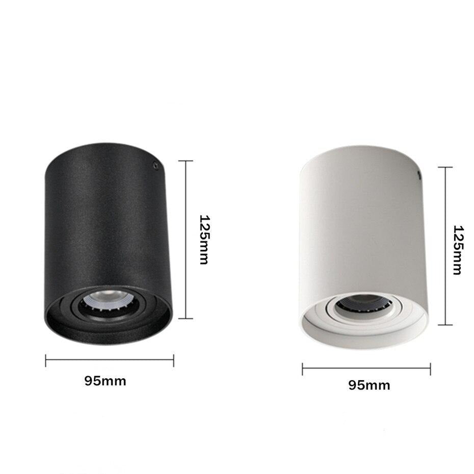 Spot moderne à LED en métal cylindrique Julius - vue 11 sur 10