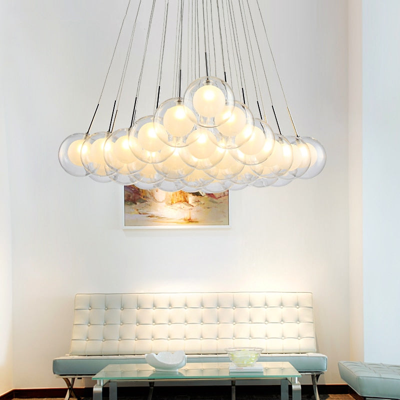 Lustre moderne LED avec plusieurs bulles suspendues Berenice