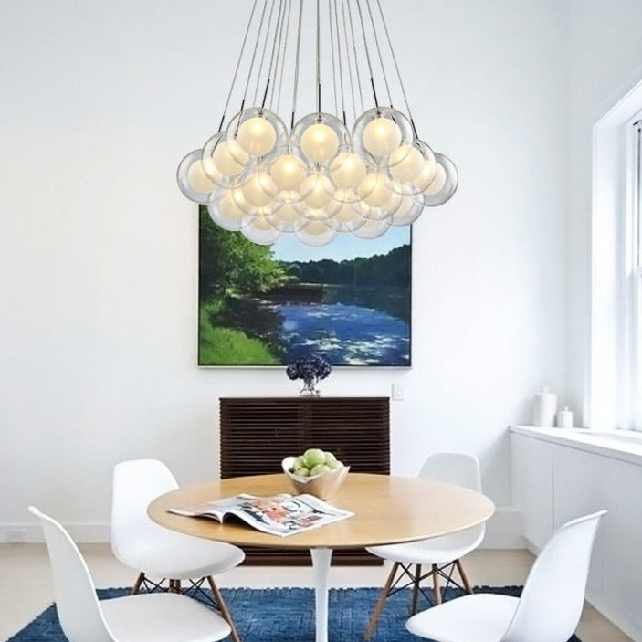 Lustre moderne LED avec plusieurs bulles suspendues Berenice - vue 8 sur 8