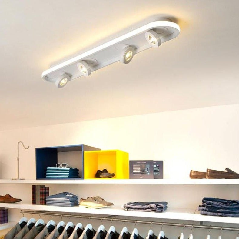 Plafonnier moderne LED ovale avec angle rotatif Charly