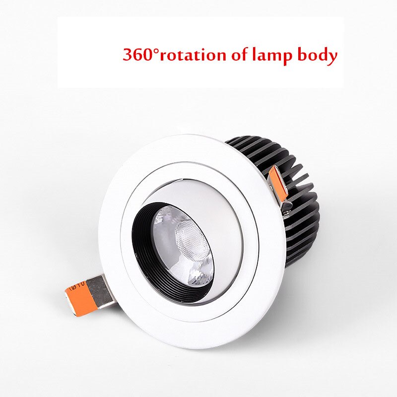 Spot moderne LED circulaire avec angle rotatif Anastassya - vue 5 sur 6