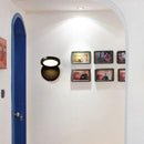 Applique murale moderne LED style poudrier en métal Clover