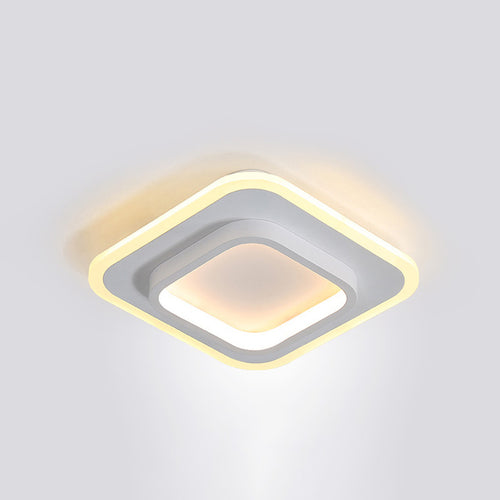 Plafonnier moderne LED forme carré ou circulaire Clery