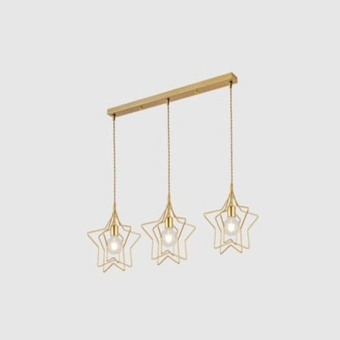 Lustre moderne LED avec plusieurs formes géometriques Yria - vue 4 sur 7