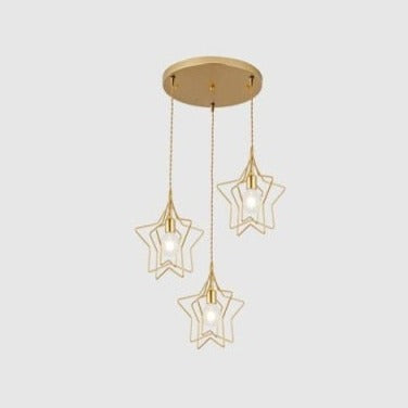 Lustre moderne LED avec plusieurs formes géometriques Yria