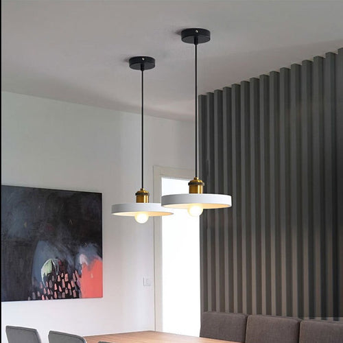 Suspension moderne LED en métal coloré Leesha - vue 7 sur 25