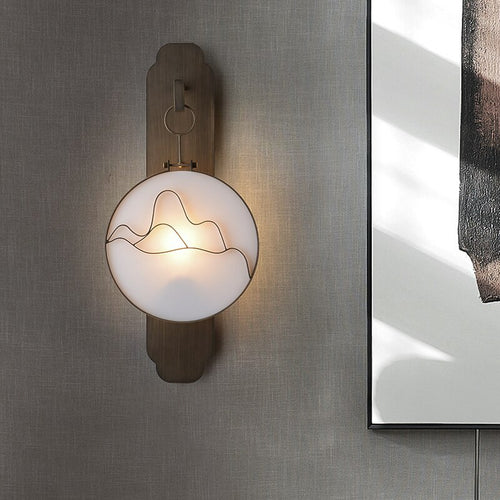 Applique murale moderne LED métallique et style asiatique Aiko