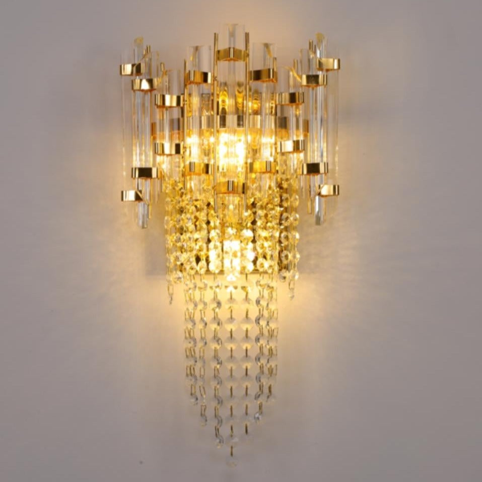 Applique murale moderne LED avec goutes en cristal Vega - vue 6 sur 10