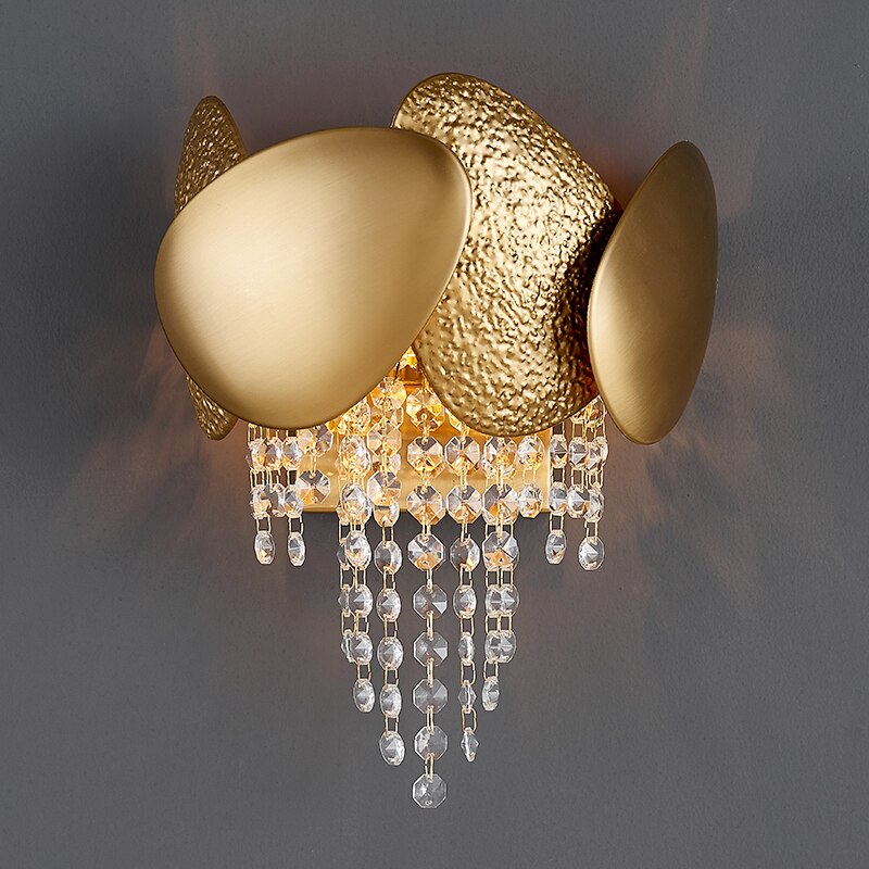 Applique murale moderne LED avec goutes en cristal Vega