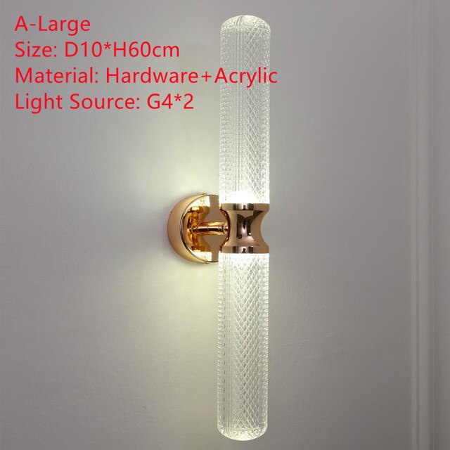 Applique murale moderne LED en verre et détails dorés Ursa - vue 11 sur 17