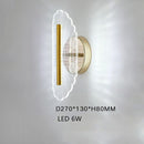 Applique murale LED moderne transparent et doré Jilor