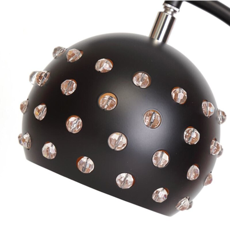 Lampe de bureau en métal avec abat-jour style disco Nest