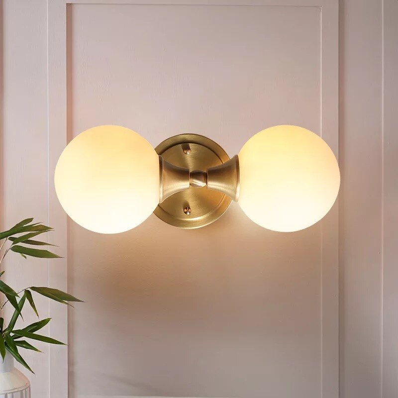 Applique murale LED avec deux boules en verre Delly - vue 6 sur 8