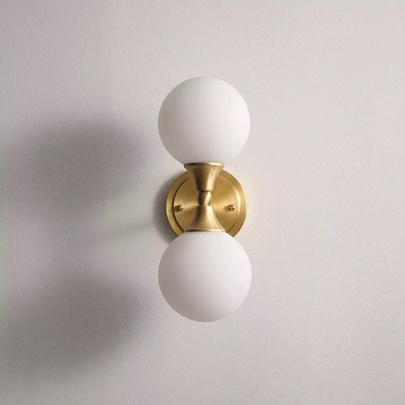 Applique murale LED avec deux boules en verre Delly - vue 8 sur 8