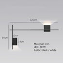 Applique murale design LED carré ou en L métallique Zia