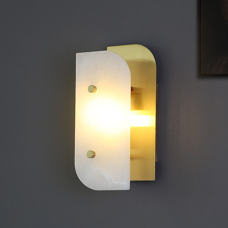 Applique murale moderne LED rectangulaire et marbrée Marena - vue 4 sur 4