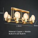 Lustre moderne LED en forme circulaire et marbré Zélie