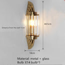 Applique murale moderne LED en verre et métal doré Raizel