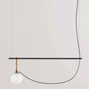 Suspension moderne LED avec un globe en verre Aitné