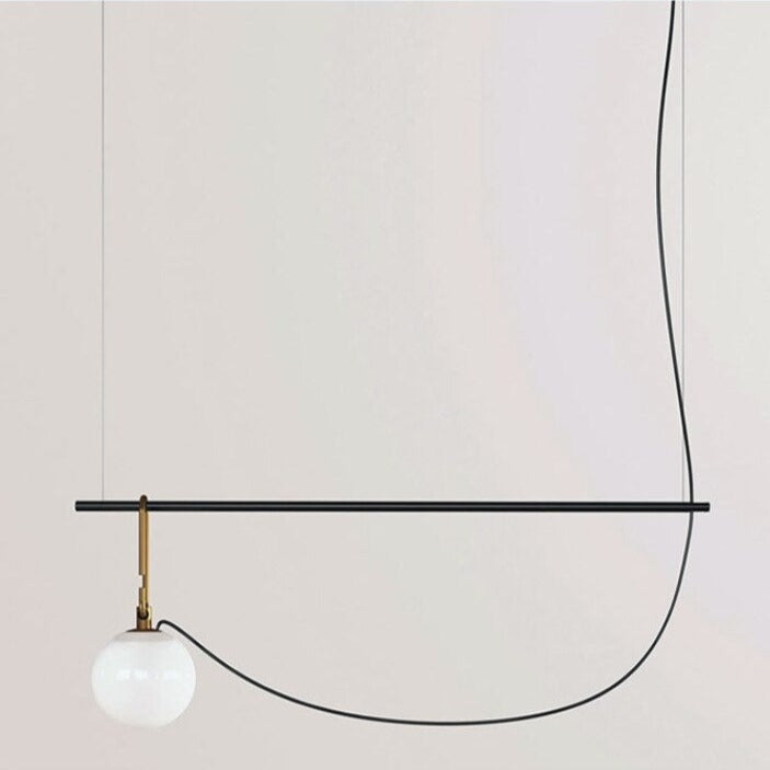 Suspension moderne LED avec un globe en verre Aitné