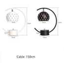 Lampe de bureau en métal avec abat-jour style disco Nest