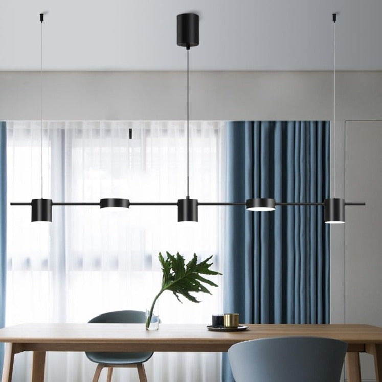 Lustre moderne LED avec plusieurs spots en métal Ainoa - vue 10 sur 16