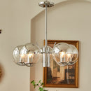 Lustre moderne avec abat-jour circulaire en métal Gael