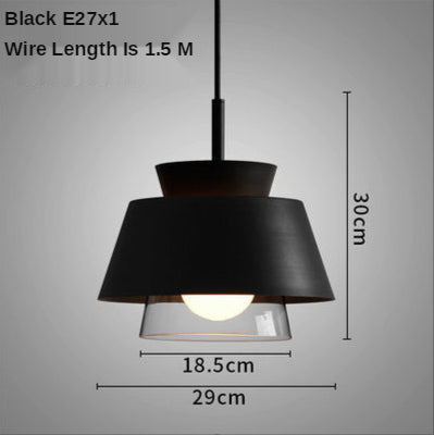 Suspension moderne avec double abat-jours en verre et métal Delcio - vue 7 sur 12