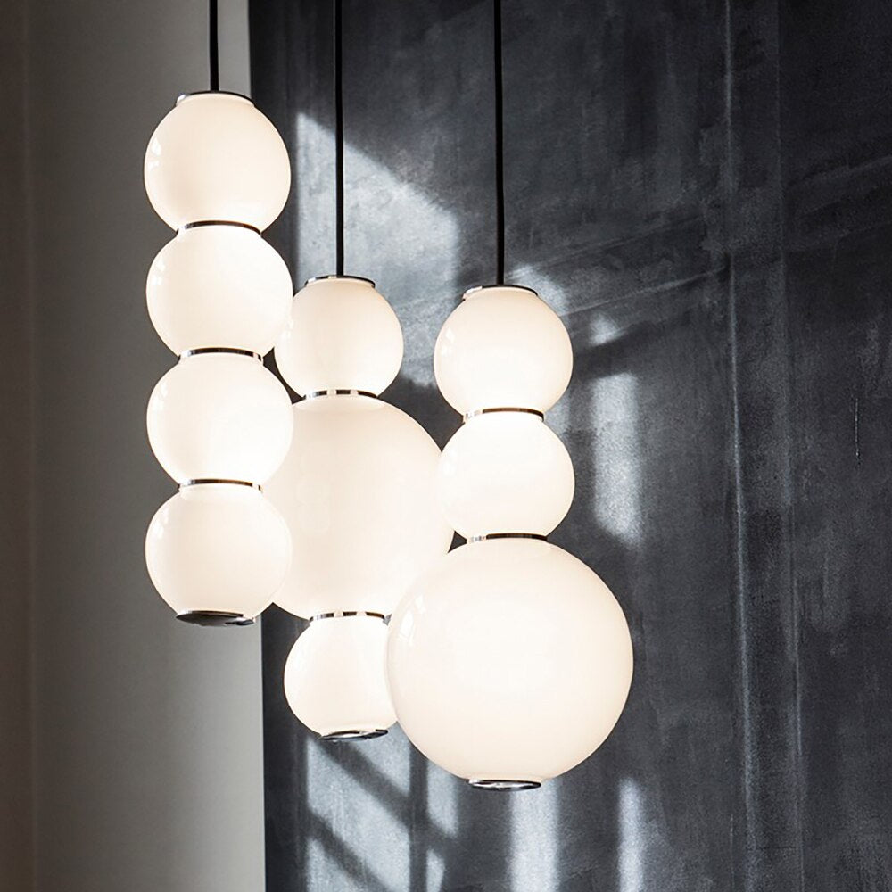 Suspension moderne LED avec perles lumineuses Julene - vue 3 sur 15