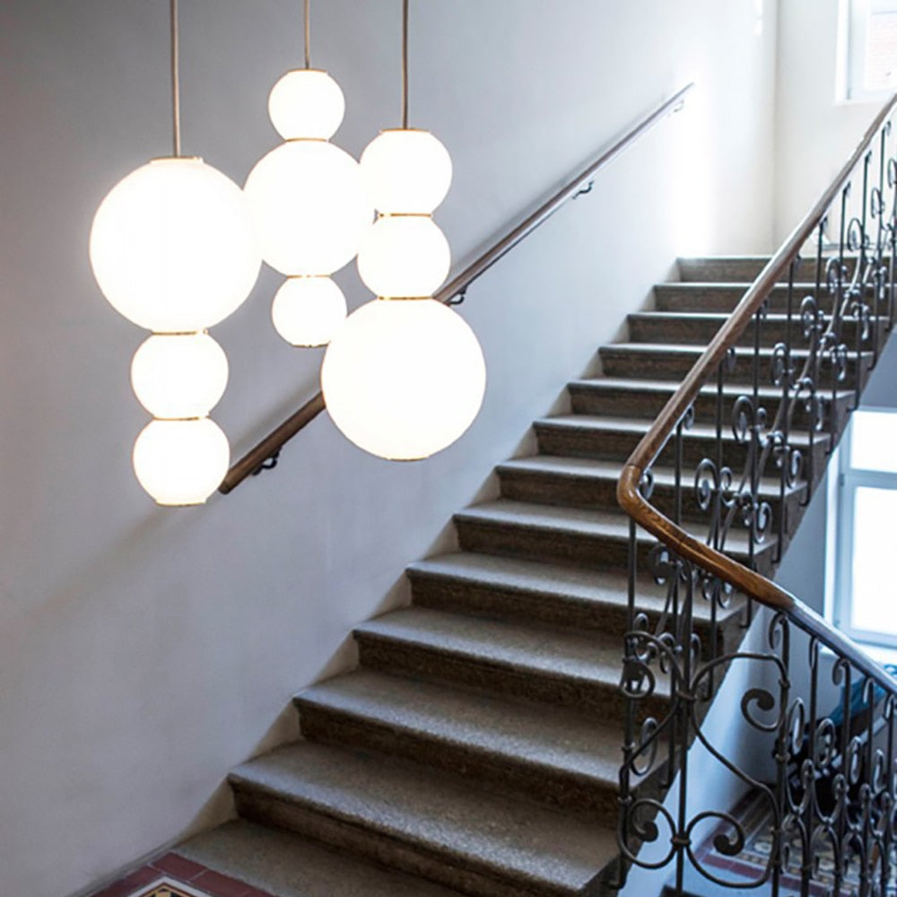 Suspension moderne LED avec perles lumineuses Julene - vue 4 sur 15