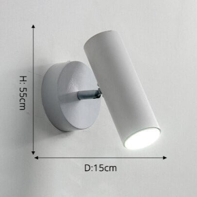 Applique murale moderne LED style spotlight en métal Ariadne