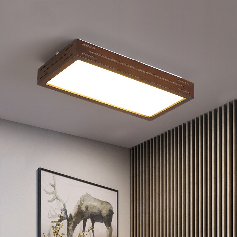 Plafonnier scandinave LED avec rectangle lumineux Aquilina - vue 6 sur 8