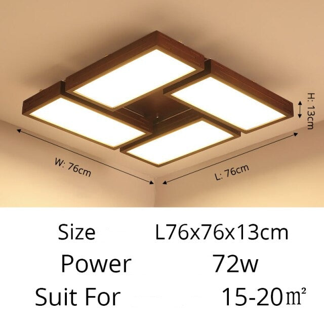 Plafonnier scandinave LED avec rectangle lumineux Aquilina - vue 8 sur 8