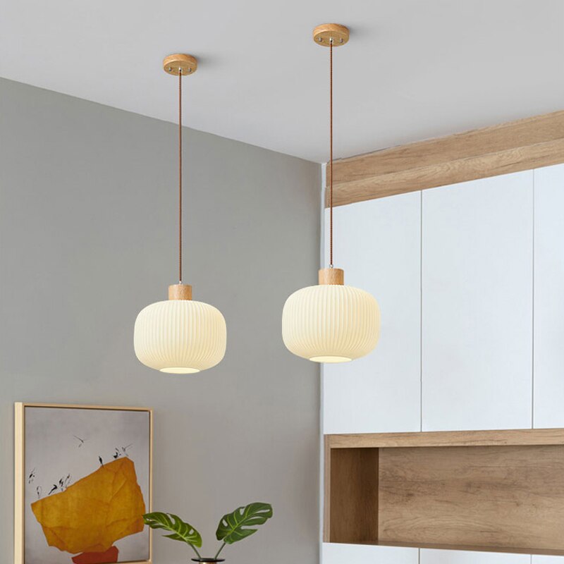 Suspension scandinave en bois et aluminium Adara - vue 4 sur 11