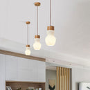 Suspension scandinave en bois et aluminium Adara