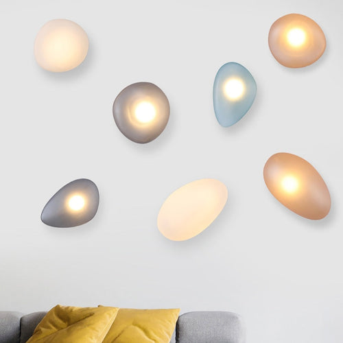 Applique murale design LED en forme de pierre colorée Manar - vue 5 sur 22