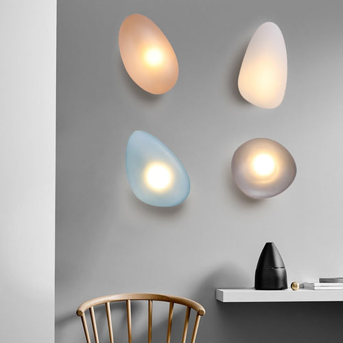 Applique murale design LED en forme de pierre colorée Manar - vue 6 sur 22