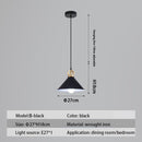 Suspension design LED avec abat-jour en métal nordique Haston