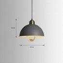 Suspension industrielle avec abat-jour arrondi Lyvia
