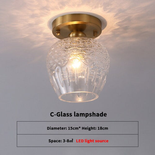 Plafonnier moderne avec abat-jour en verre luxury Diara