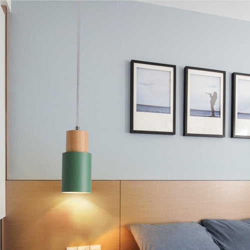 Suspension design LED avec abat-jour cylindrique Gemira