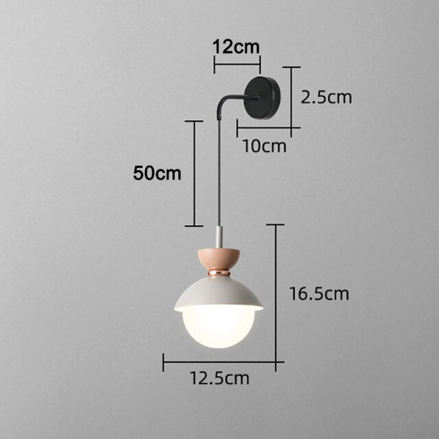 Applique murale moderne LED avec abat-jour en métal Hodge - vue 9 sur 11