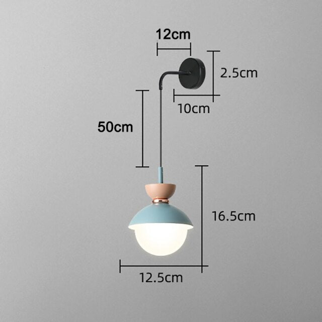 Applique murale moderne LED avec abat-jour en métal Hodge - vue 10 sur 11