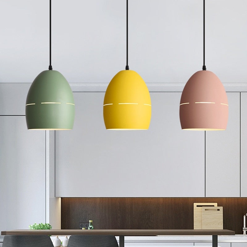 Suspension moderne LED avec abat-jour en métal arrondi Emmy - vue 2 sur 9