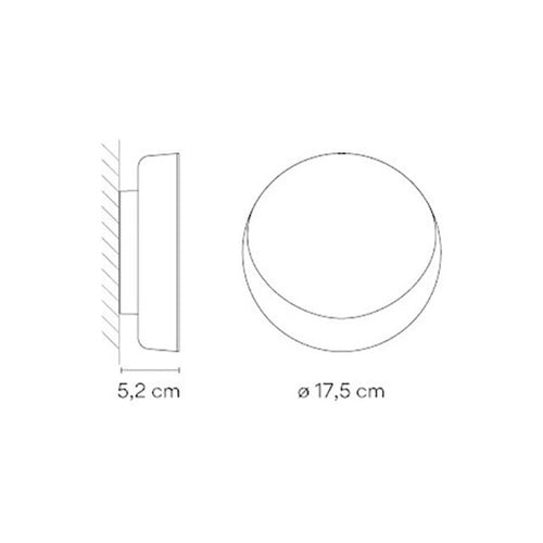 Applique murale design circulaire LED minimaliste Siera