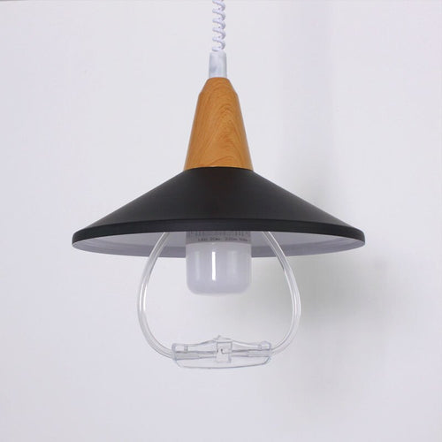 Suspension industrielle abat-jour conique presque plat Casilda