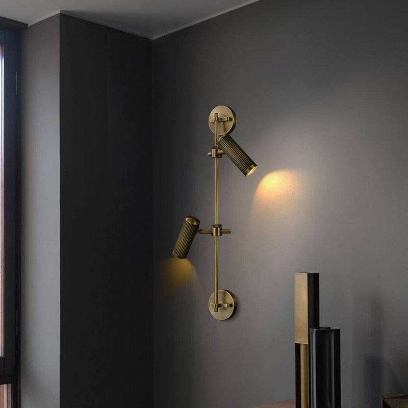 Applique murale moderne LED avec spot rotatif et réglable Ayla