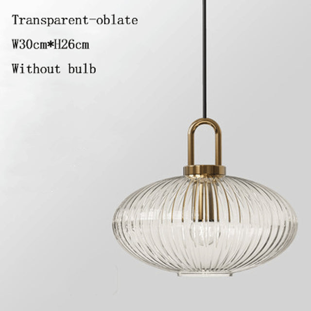 Suspension moderne avec différentes formes en verre Charlise - vue 5 sur 14