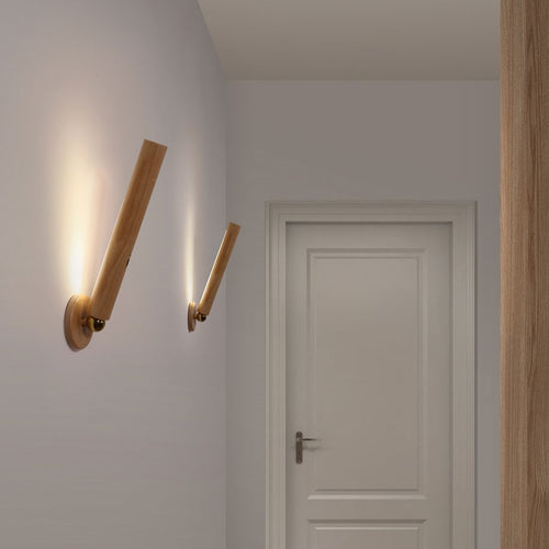 Applique murale moderne en bois rotatif 360° Unix