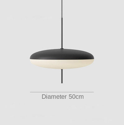 Suspension moderne LED acrylique ovale Hannon - vue 6 sur 7